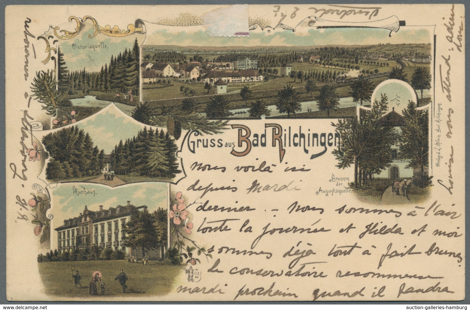 Deutsche Abstimmungsgebiete: Saargebiet: 1855-1917 (ca.) - SAARBURG/SAARGEMÜND/SAAR-UNION, hübsche Z