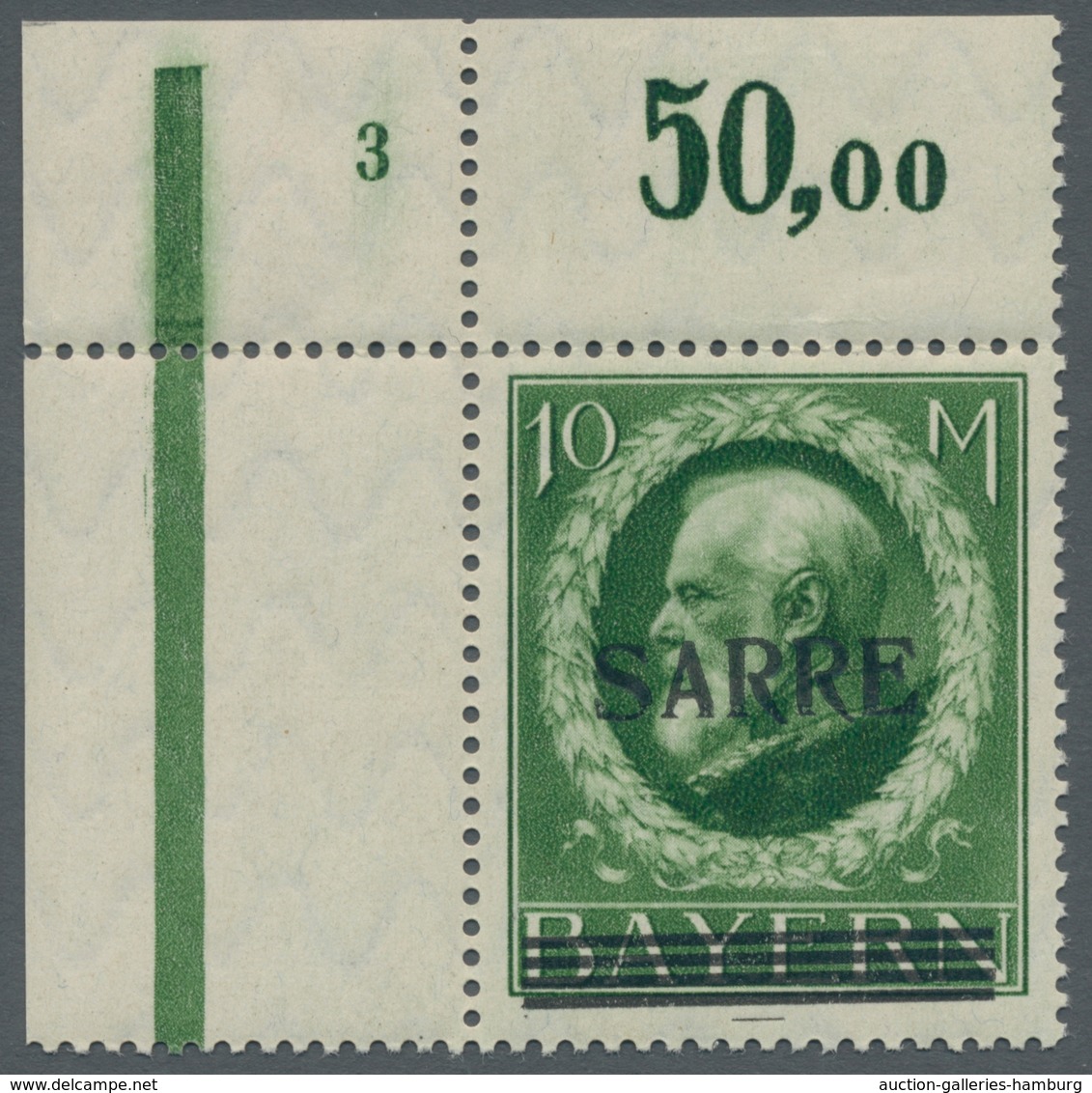 Deutsche Abstimmungsgebiete: Saargebiet: 1920, "Luitpold/Sarre", überkompletter Postfrischer Satz In - Covers & Documents