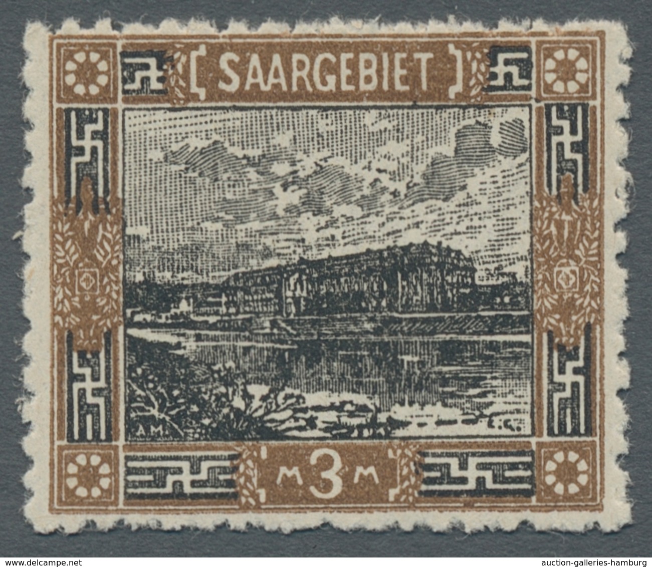 Deutsche Abstimmungsgebiete: Saargebiet: 1921, "Landschaften I", Kompletter Postfrischer Satz Mit Zu - Briefe U. Dokumente