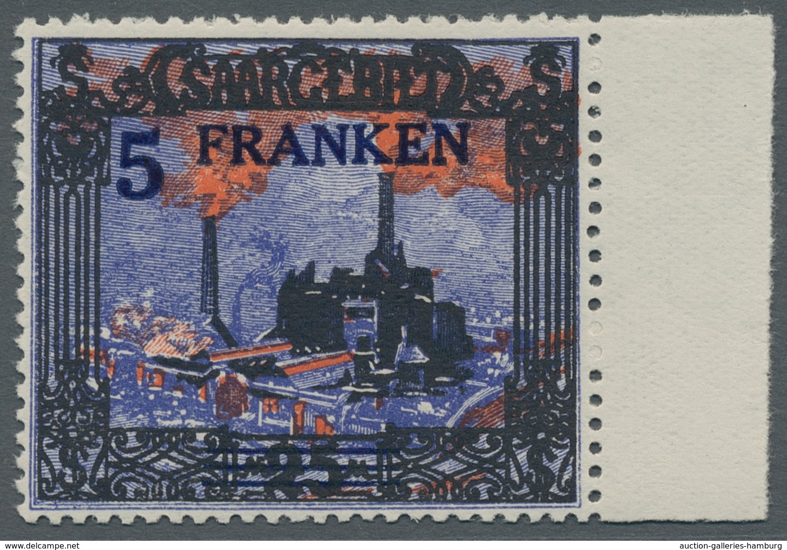 Deutsche Abstimmungsgebiete: Saargebiet: 1921, "Landschaften II", Postfrischer Satz Mit Zusätzlich M - Briefe U. Dokumente