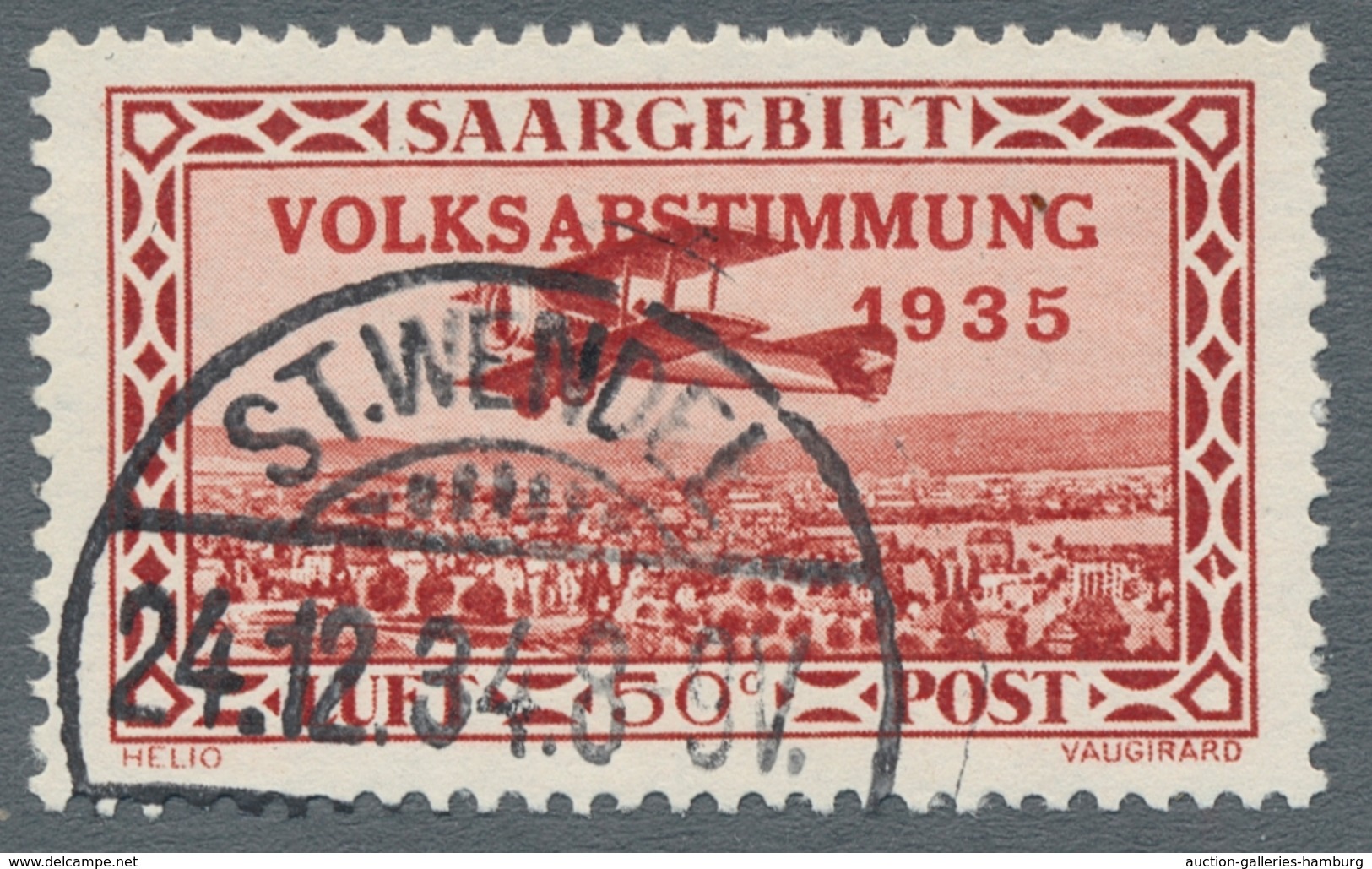 Deutsche Abstimmungsgebiete: Saargebiet: 1935, meist Volksabstimmung, Lot von 19 Belegen mit Sonders