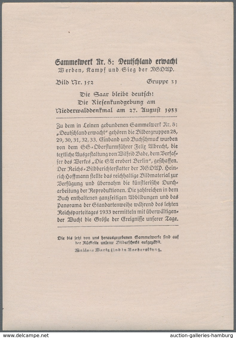 Deutsche Abstimmungsgebiete: Saargebiet: 1935, Volksabstimmung, zwölf Dokumente, Erinnerungs- u. Pro