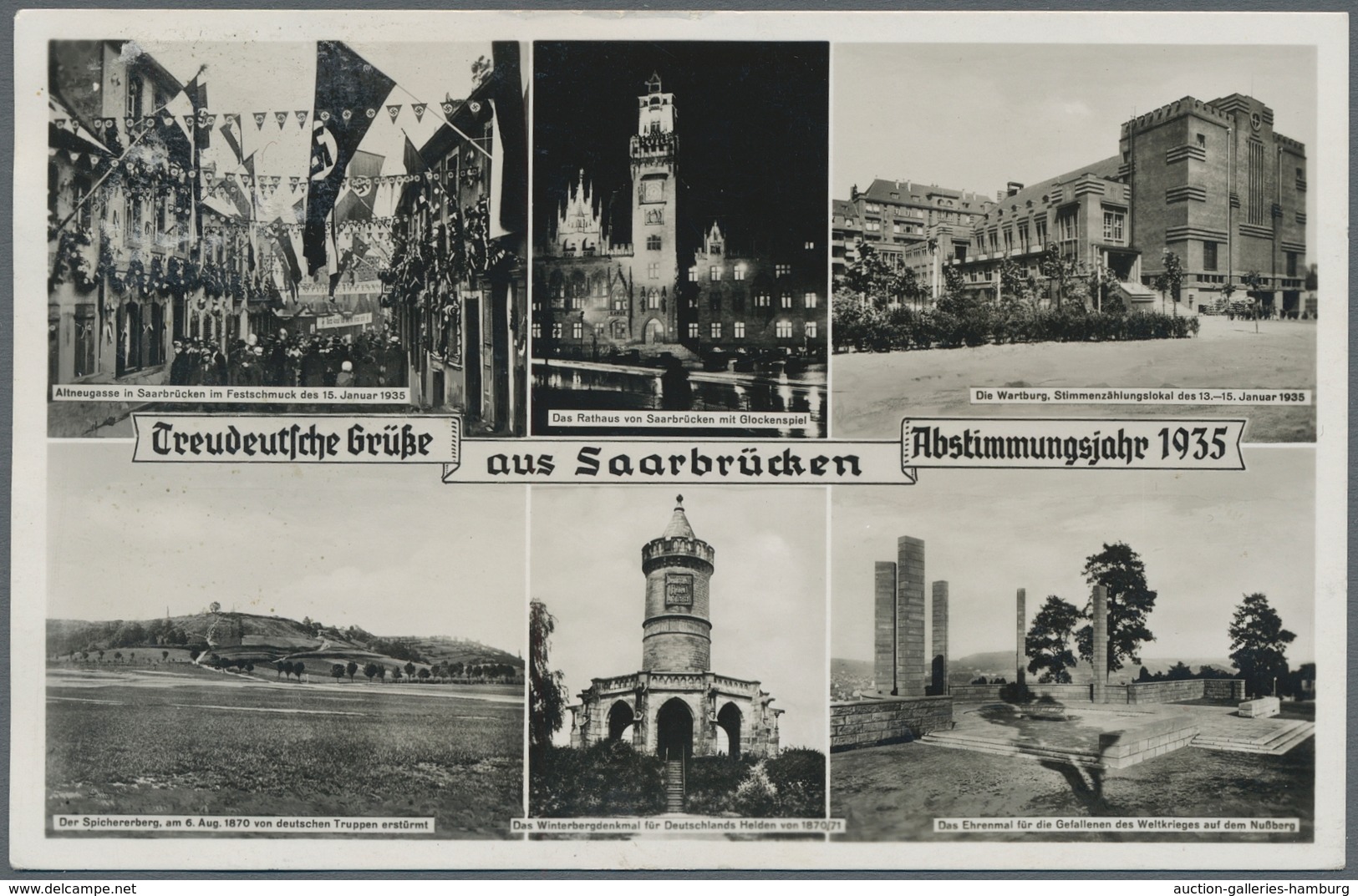 Deutsche Abstimmungsgebiete: Saargebiet: 1935, Volksabstimmung, zwölf Dokumente, Erinnerungs- u. Pro
