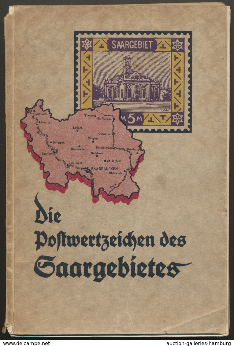 Deutsche Abstimmungsgebiete: Saargebiet: 1935, Literatur: Wilhelm Schupp. Die Postwertzeichen Des Sa - Covers & Documents