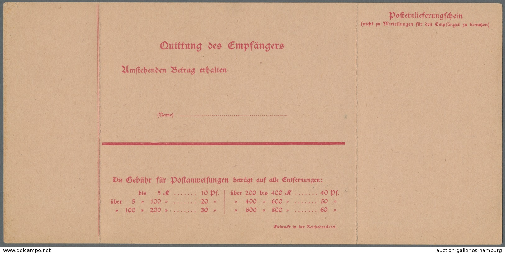 Deutsche Abstimmungsgebiete: Saargebiet - Ganzsachen: 1920, "10 Pfg. Germania/Saargebiet Type III", - Ganzsachen