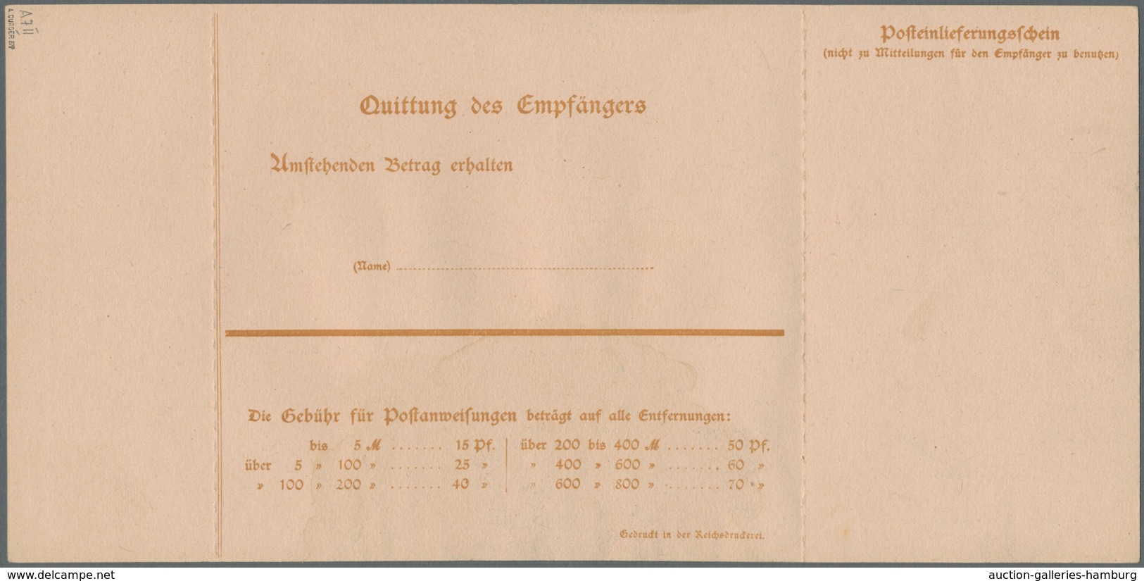 Deutsche Abstimmungsgebiete: Saargebiet - Ganzsachen: 1920, "25 Pfg. Germania/Saargebiet", Ungebrauc - Ganzsachen