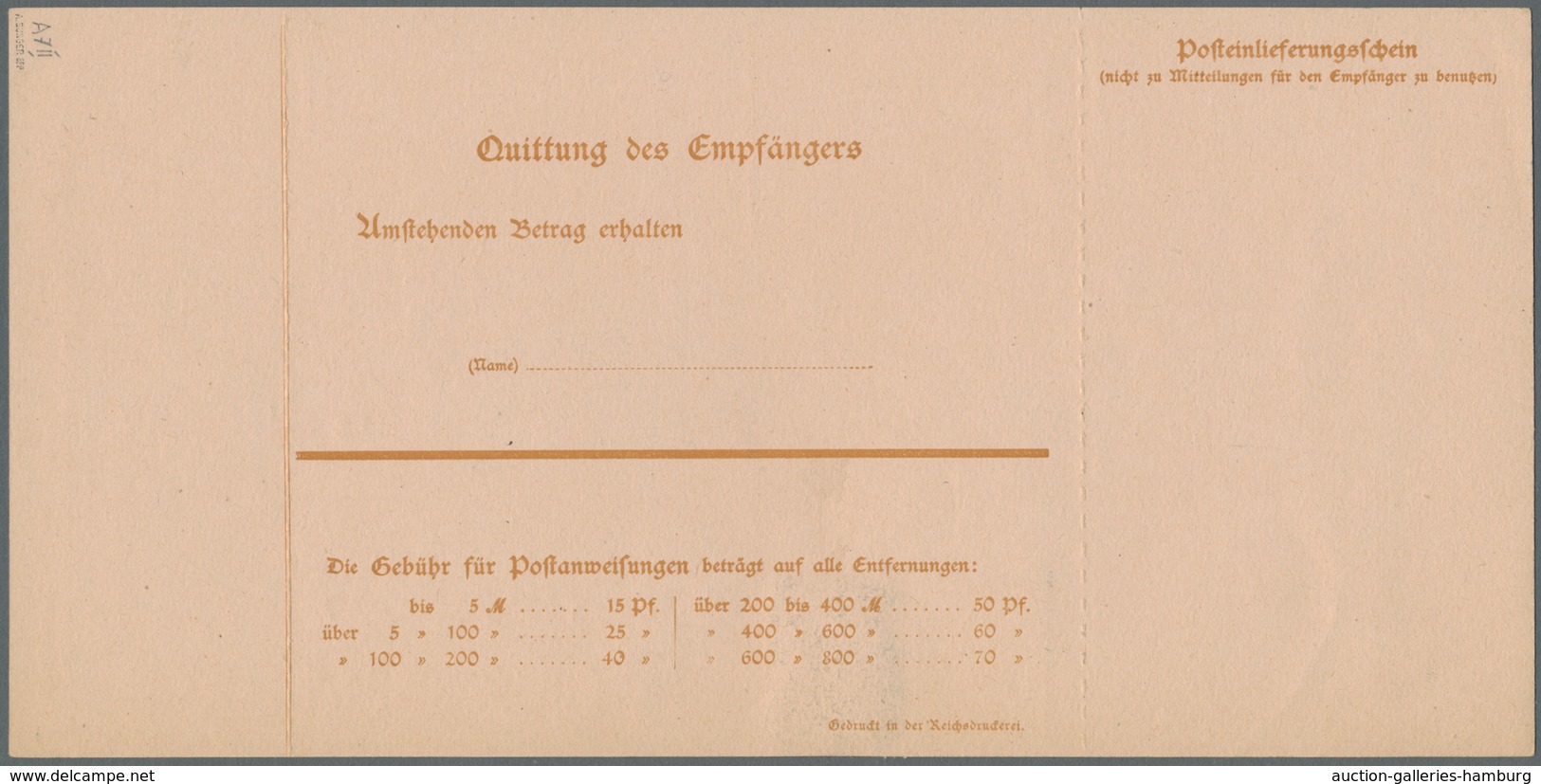 Deutsche Abstimmungsgebiete: Saargebiet - Ganzsachen: 1920, "25 Pfg. Germania/Saargebiet Type II", U - Ganzsachen