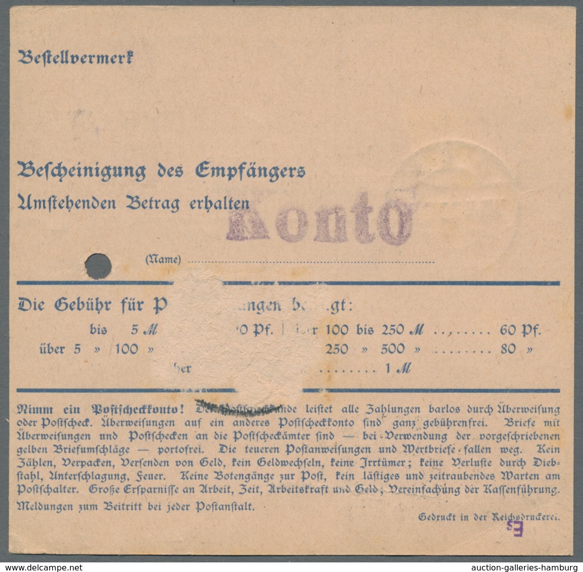 Deutsche Abstimmungsgebiete: Saargebiet - Ganzsachen: 1920, "20 Pfg. Germania/Saargebiet", Mit Zusat - Ganzsachen