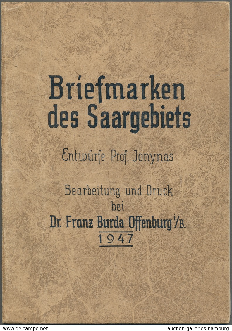 Saarland (1947/56): 1947, "Saar I Als Probe-Andrucke", 17 Postfrische Werte Auf Leicht Dickerem Papi - Ungebraucht