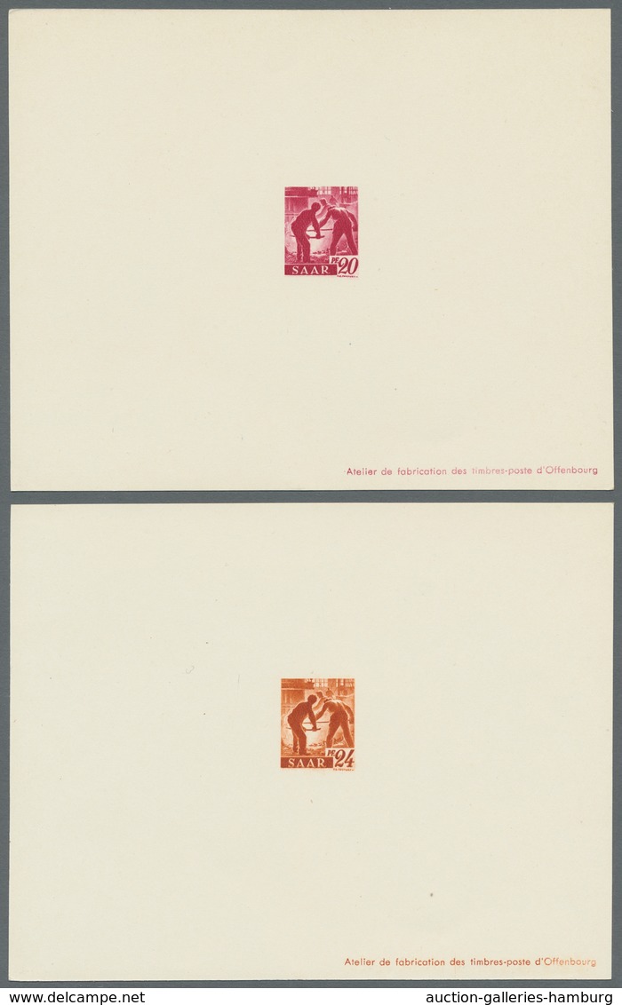 Saarland (1947/56): 1947, "Saar I - Ministerblocks", Die Komplette (!!!) Serie In Hervorragender Erh - Unused Stamps