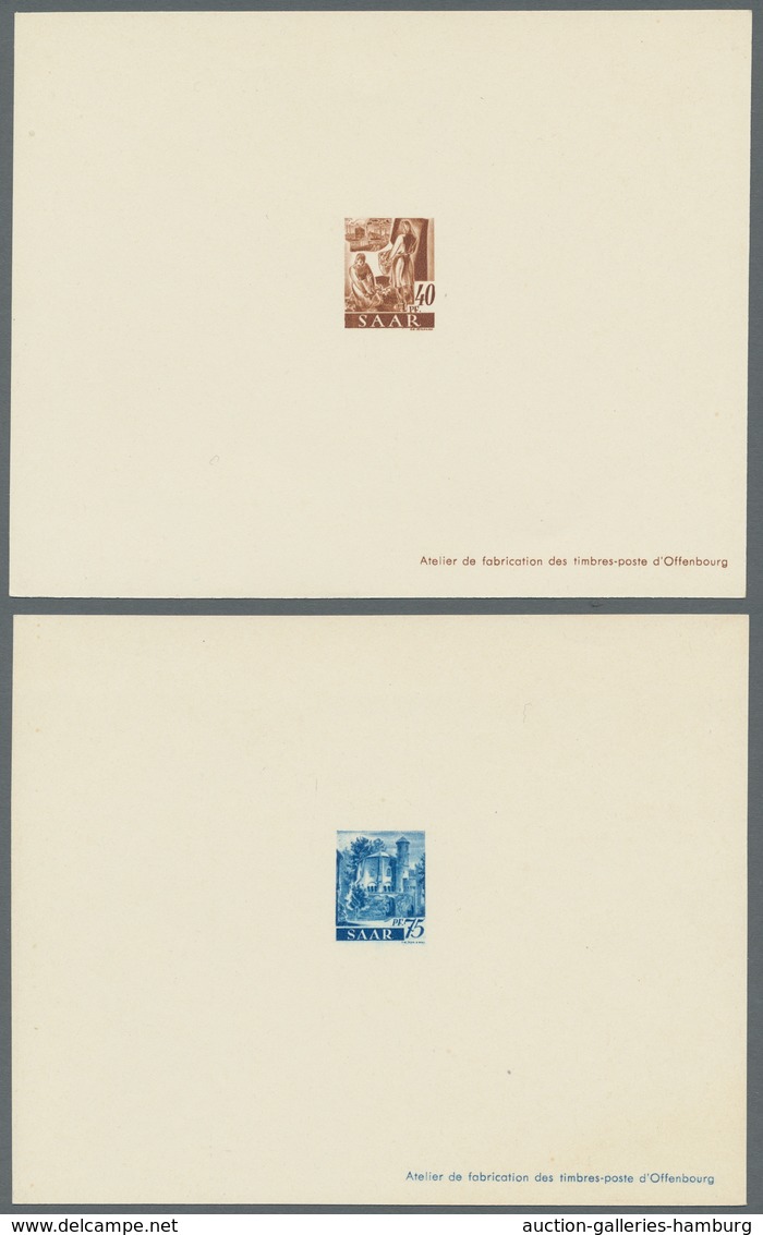 Saarland (1947/56): 1947, "Saar I - Ministerblocks", Die Komplette (!!!) Serie In Hervorragender Erh - Unused Stamps