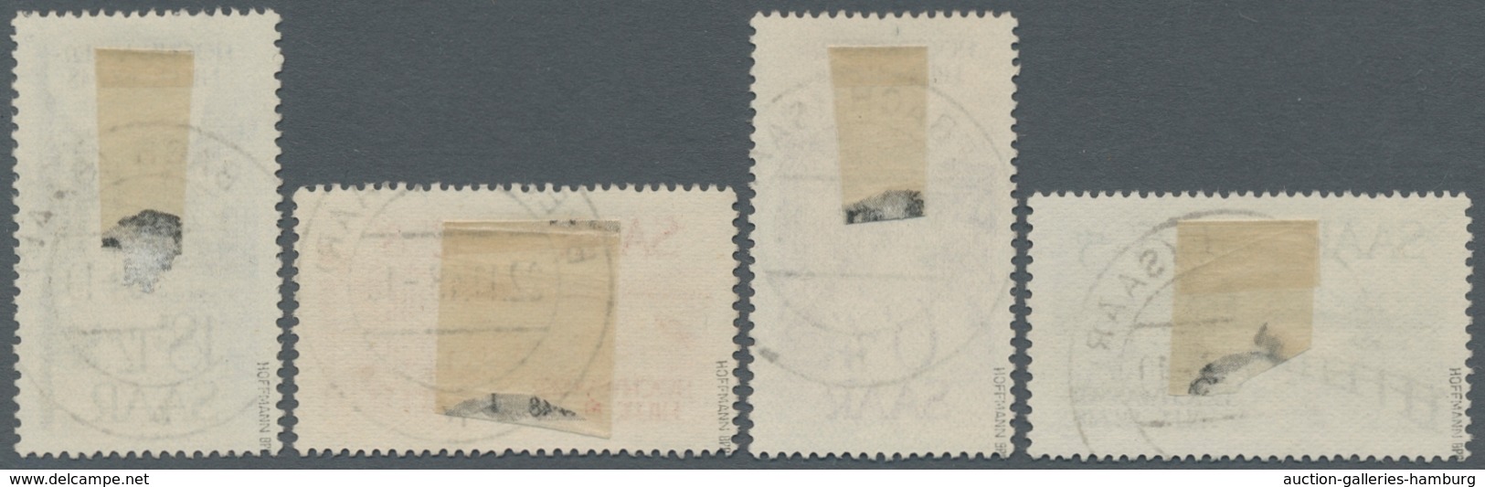 Saarland (1947/56): 1948, "Hochwasserhilfe", Kompletter Satz Je Mit Klarem BREBACH In Tadelloser Erh - Unused Stamps