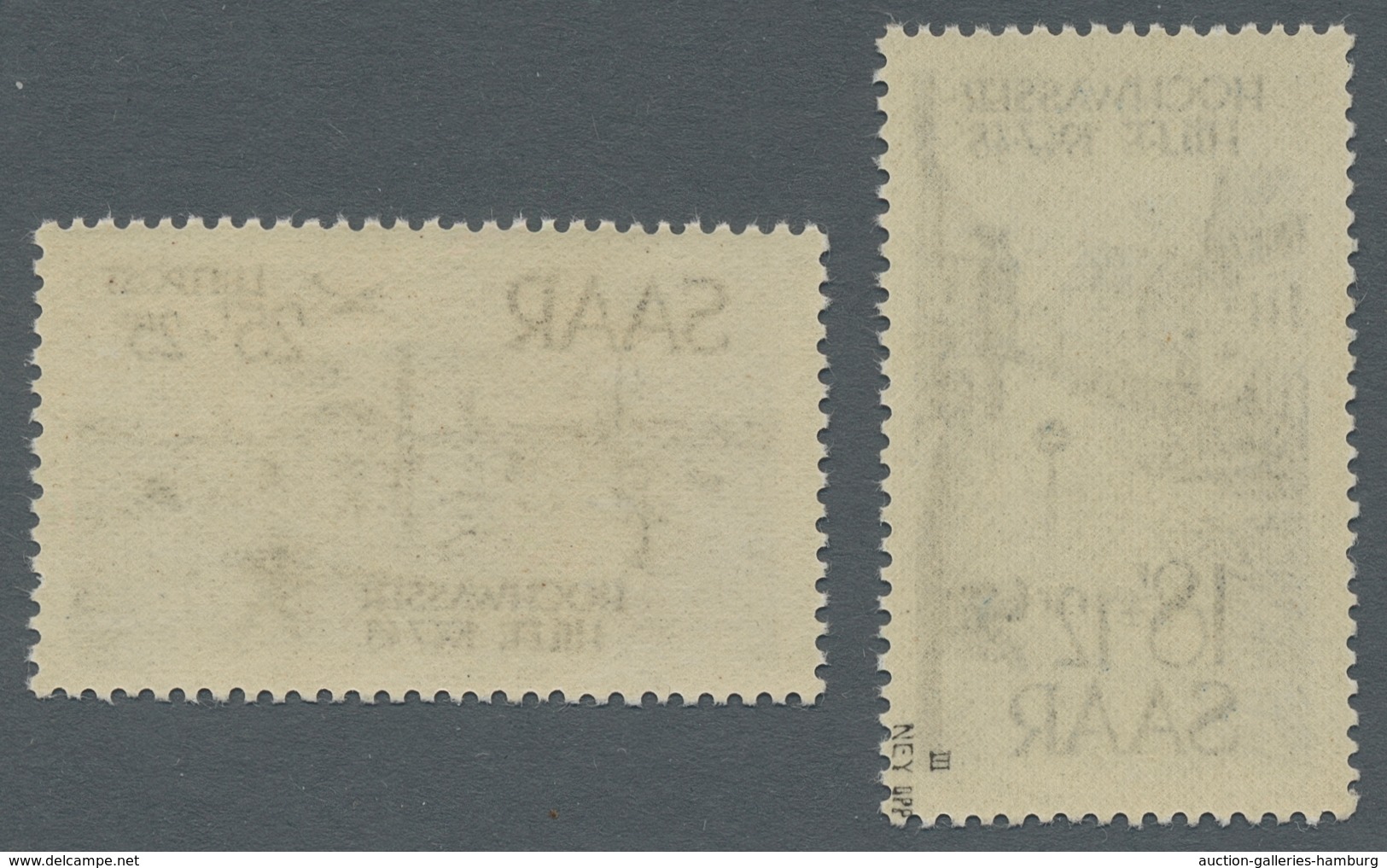 Saarland (1947/56): 1948, "Hochwasserhilfe", Beide Höchstwerte Je Mit PLF In Tadellos Postfrischer E - Unused Stamps