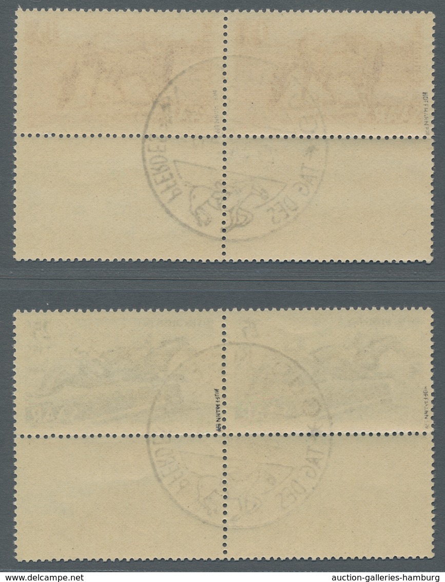 Saarland (1947/56): 1949, "Tag Des Pferdes", Waag. Paare Mit Unten Anhängendem Zwischensteg, ESST GU - Unused Stamps
