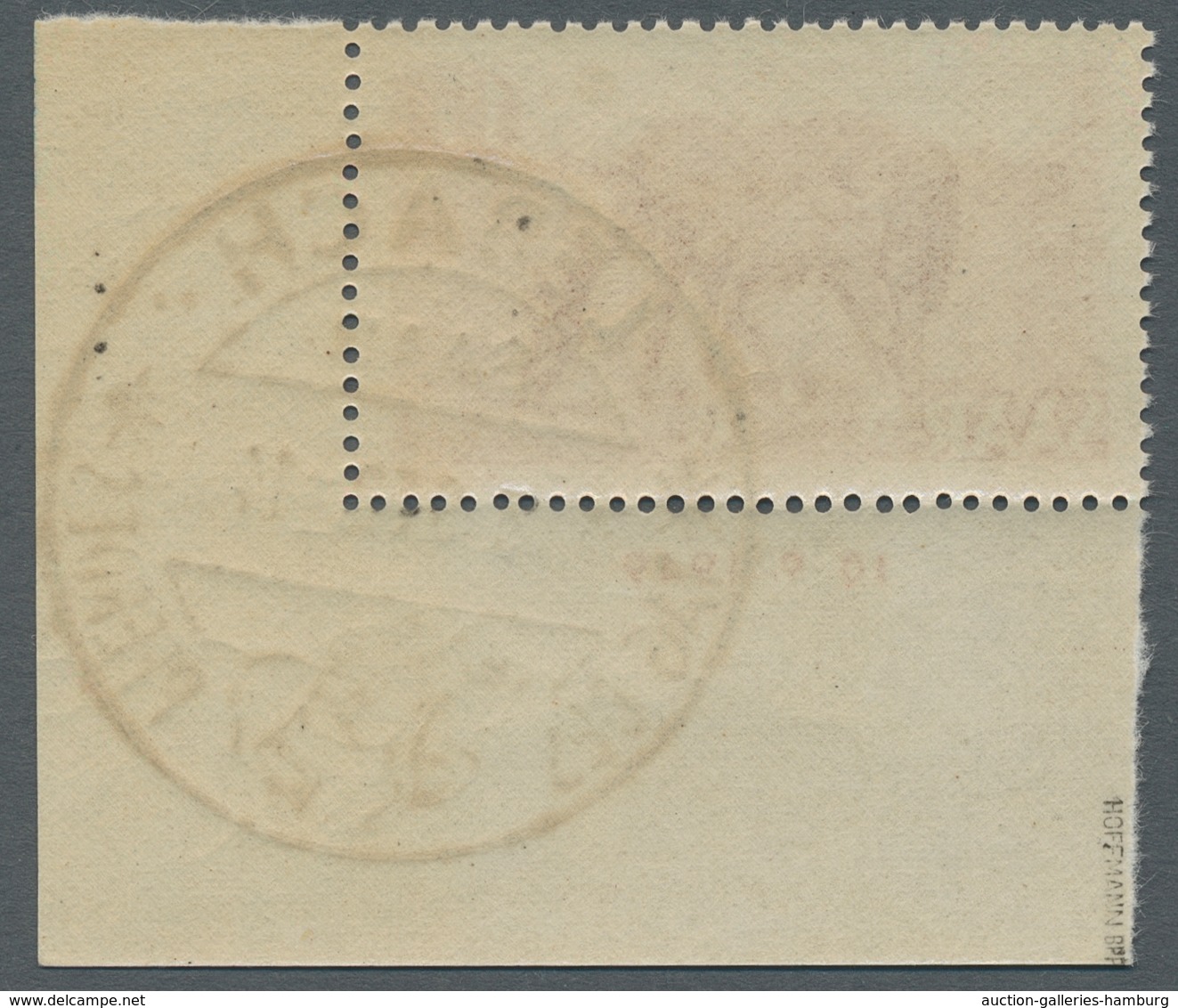 Saarland (1947/56): 1949, "Tag Des Pferdes Mit Druckdatum", Sauber Mit SST Gestempelter Eckrandsatz - Unused Stamps