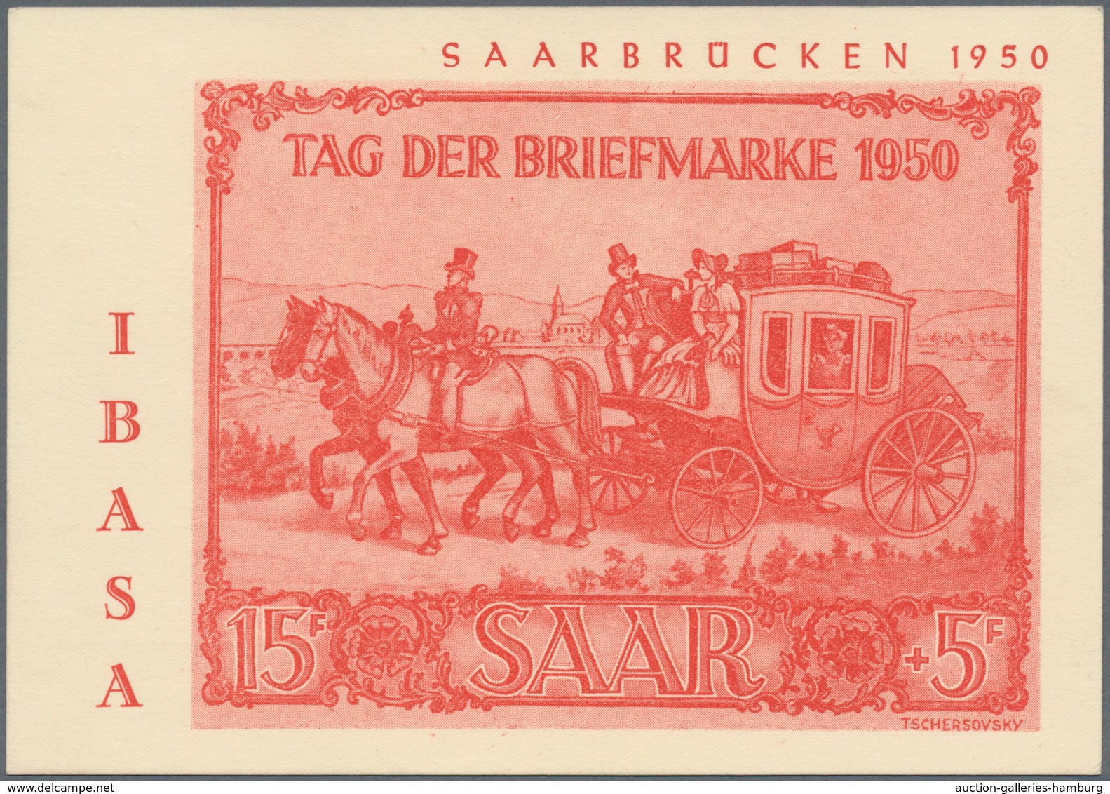 Saarland (1947/56): 1949, 8+2 Fr Bis 50+20 Fr Volkshilfe Komplett Mit IBASA-SoStpl. Auf IBASa-SoKte. - Unused Stamps