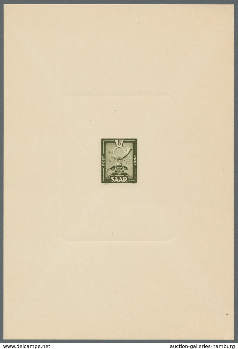 Saarland (1947/56): 1949, "Saar IV - Ministerblocks", Die Komplette Serie In Praktisch Nur Taufrisch - Unused Stamps
