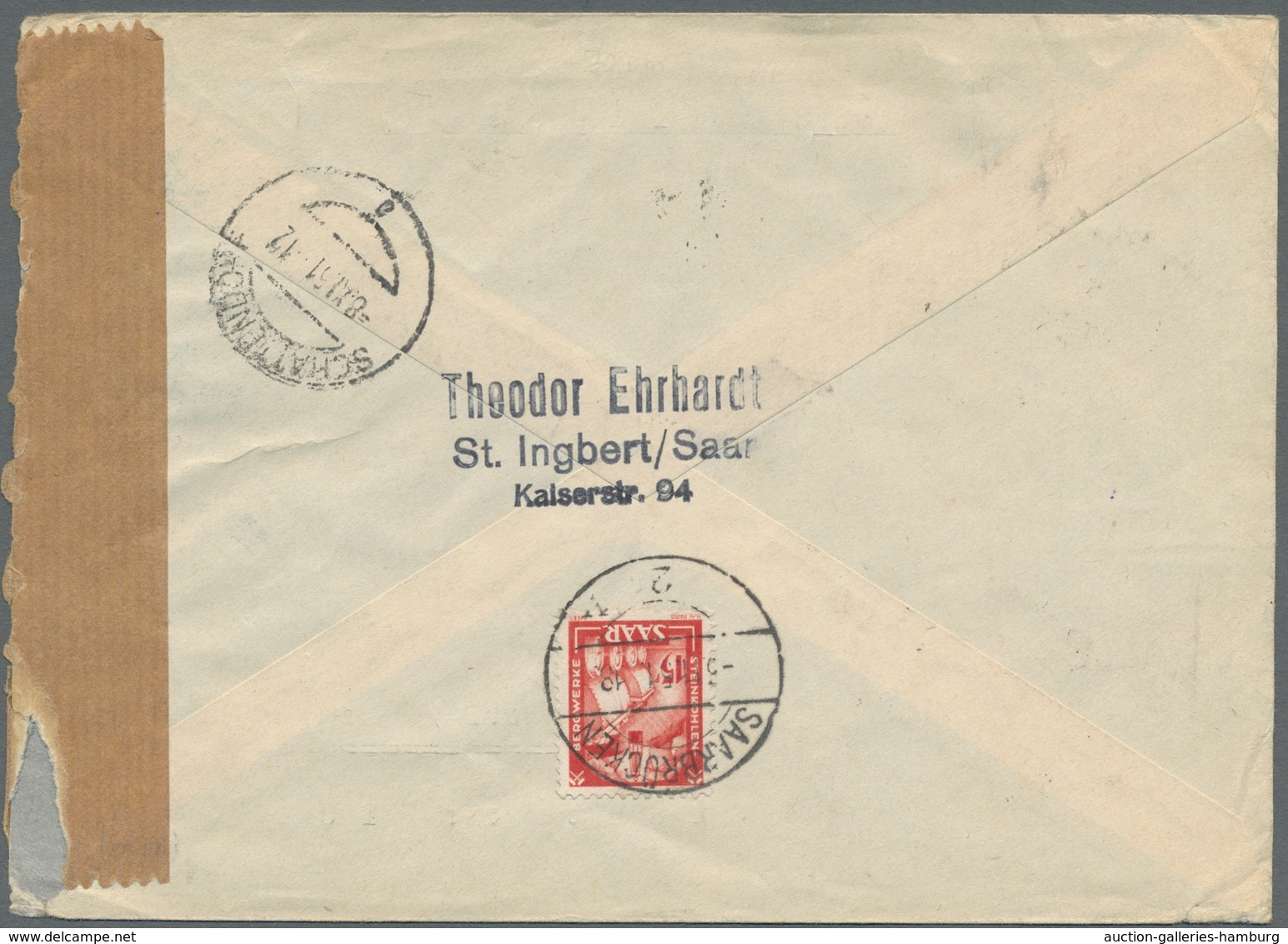 Saarland (1947/56): 1951, Volkshilfe Der Komplette Satz Mit Zufrankatur Auf Portorichtigem Eingeschr - Unused Stamps