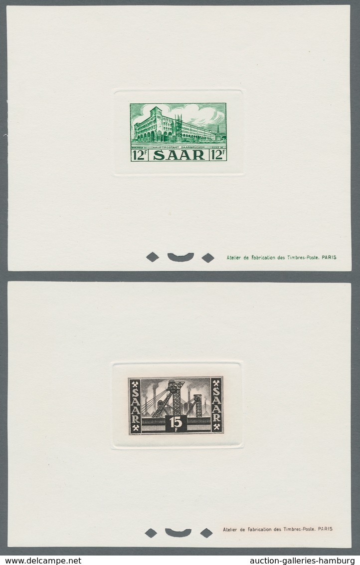 Saarland (1947/56): 1952, "Saar V - Ministerblocks", Komplette Serie Der Minsterblocks In Praktisch - Unused Stamps