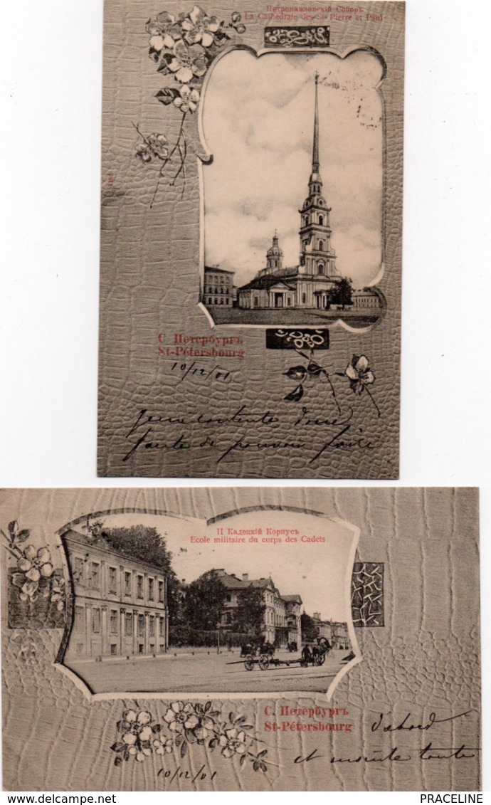 ST PETERSBOURG-1901-LOT DE 14 CARTES - Russie