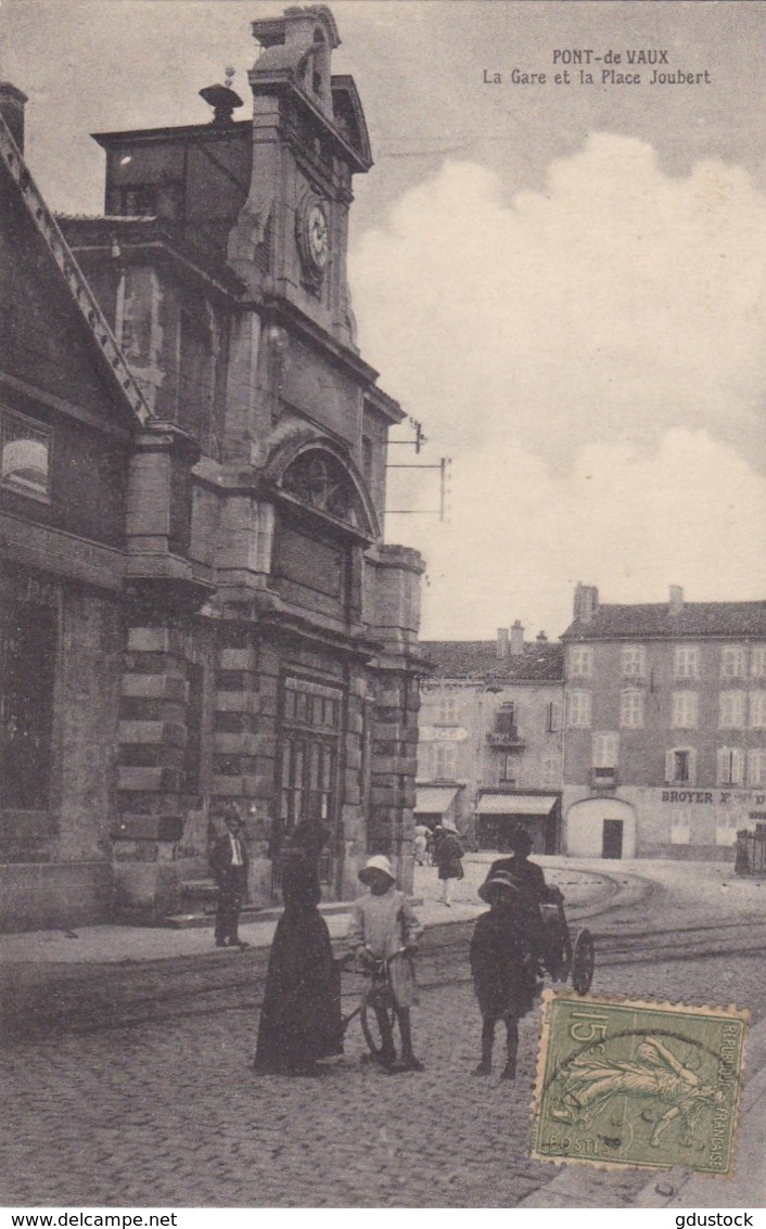 Ain - Pont-de-Vaux - La Gare Et La Place Joubert - Pont-de-Vaux