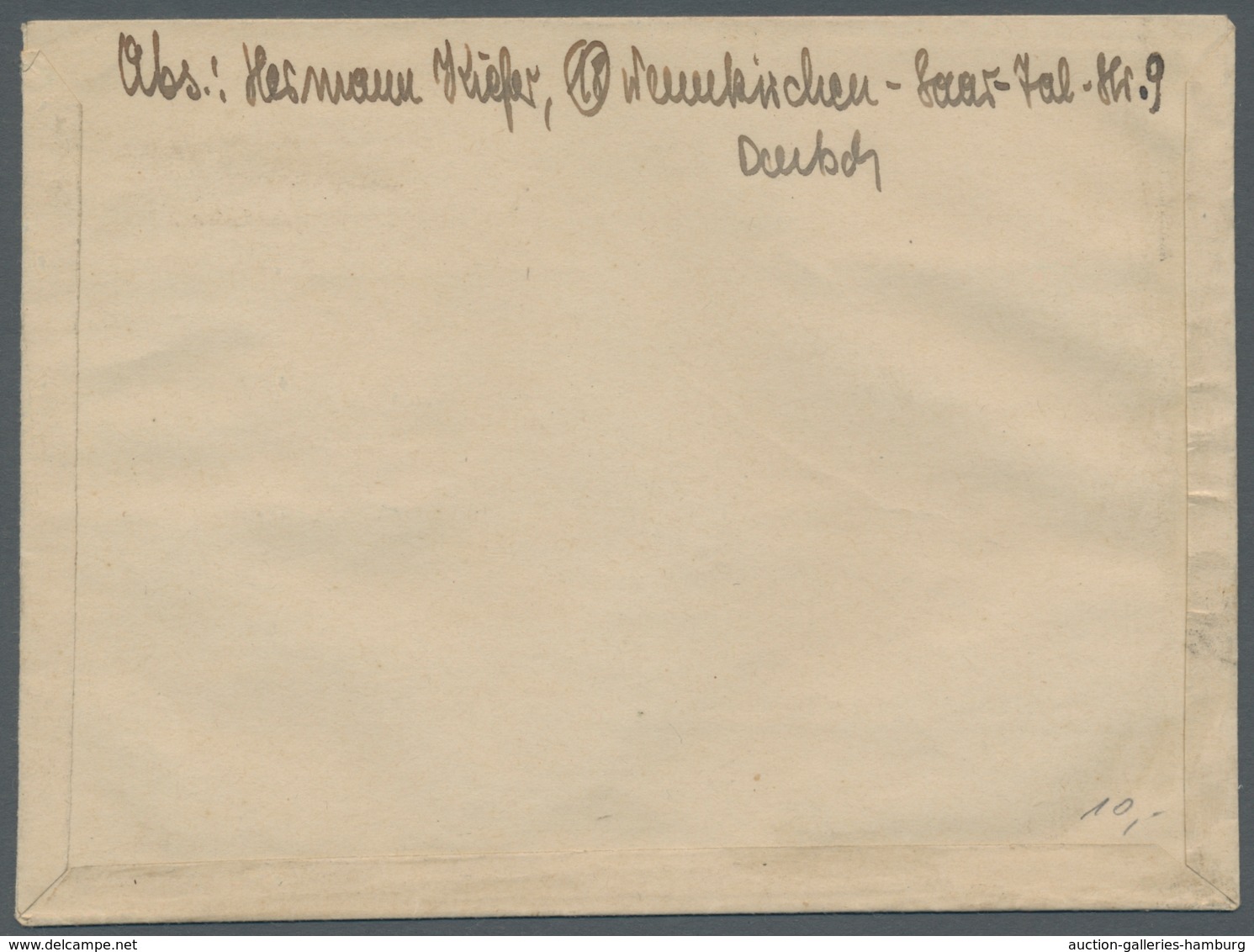 Saarland (1947/56) - Besonderheiten: NEUNKIRCHEN (SAAR) 1 C 27.11.47, Sauber Auf Mit Portorichtiger - Other & Unclassified