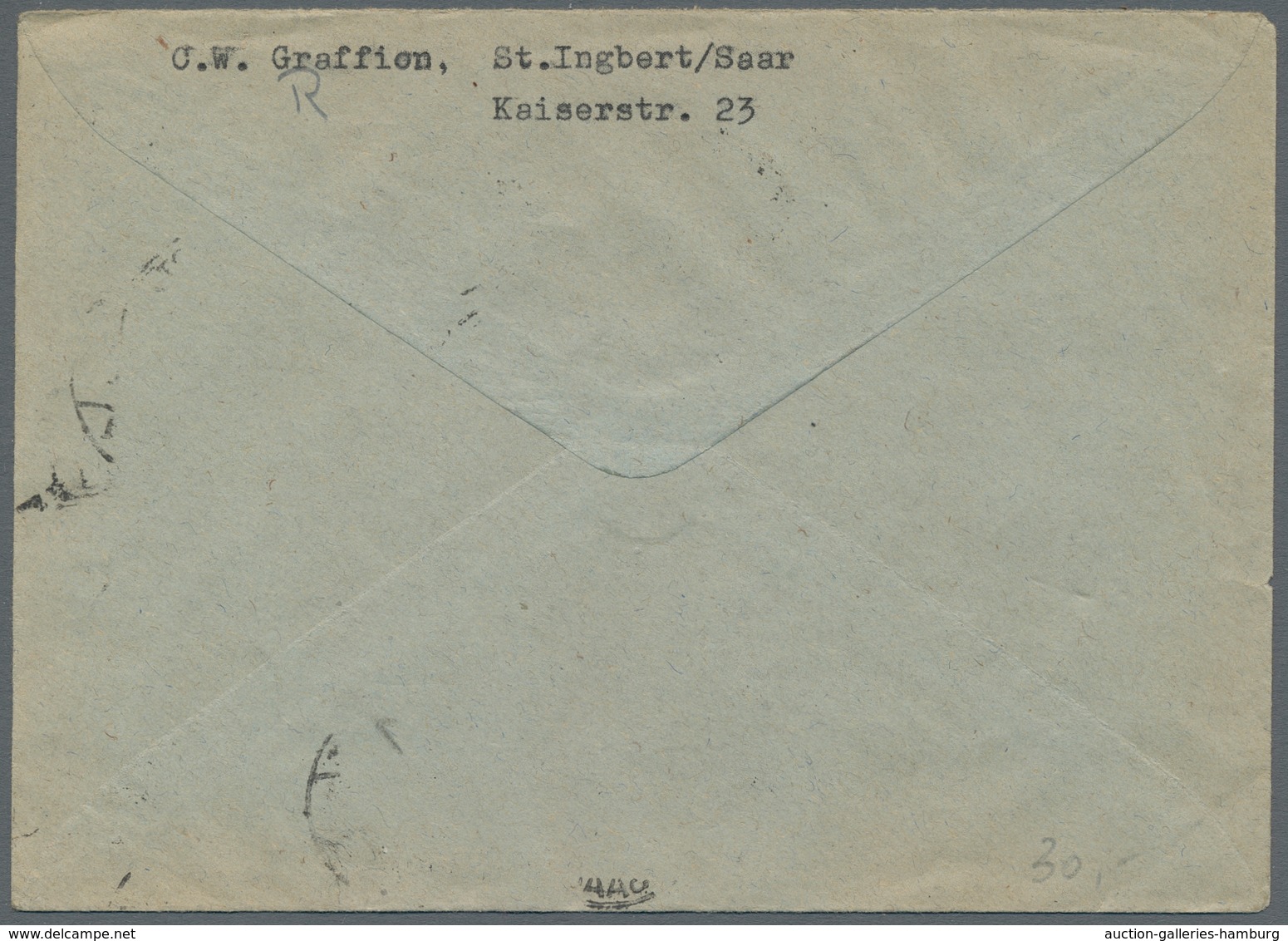 Saarland (1947/56) - Besonderheiten: ST. INGBERT (SAAR) A 31.4.46, Klar Auf Frank. Brief In Die Schw - Sonstige & Ohne Zuordnung