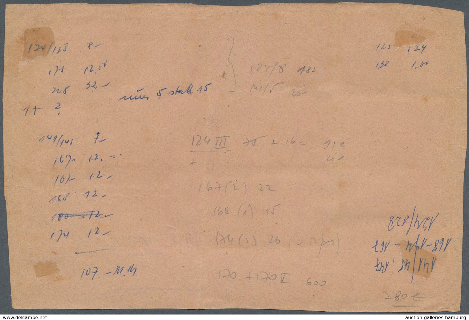 Memel: 1923 15 C. Auf 25 M. Lebhaftrötlichorange Mit Plattenfehler "Aufdruck "5" Statt 15" Zusammen - Klaipeda 1923