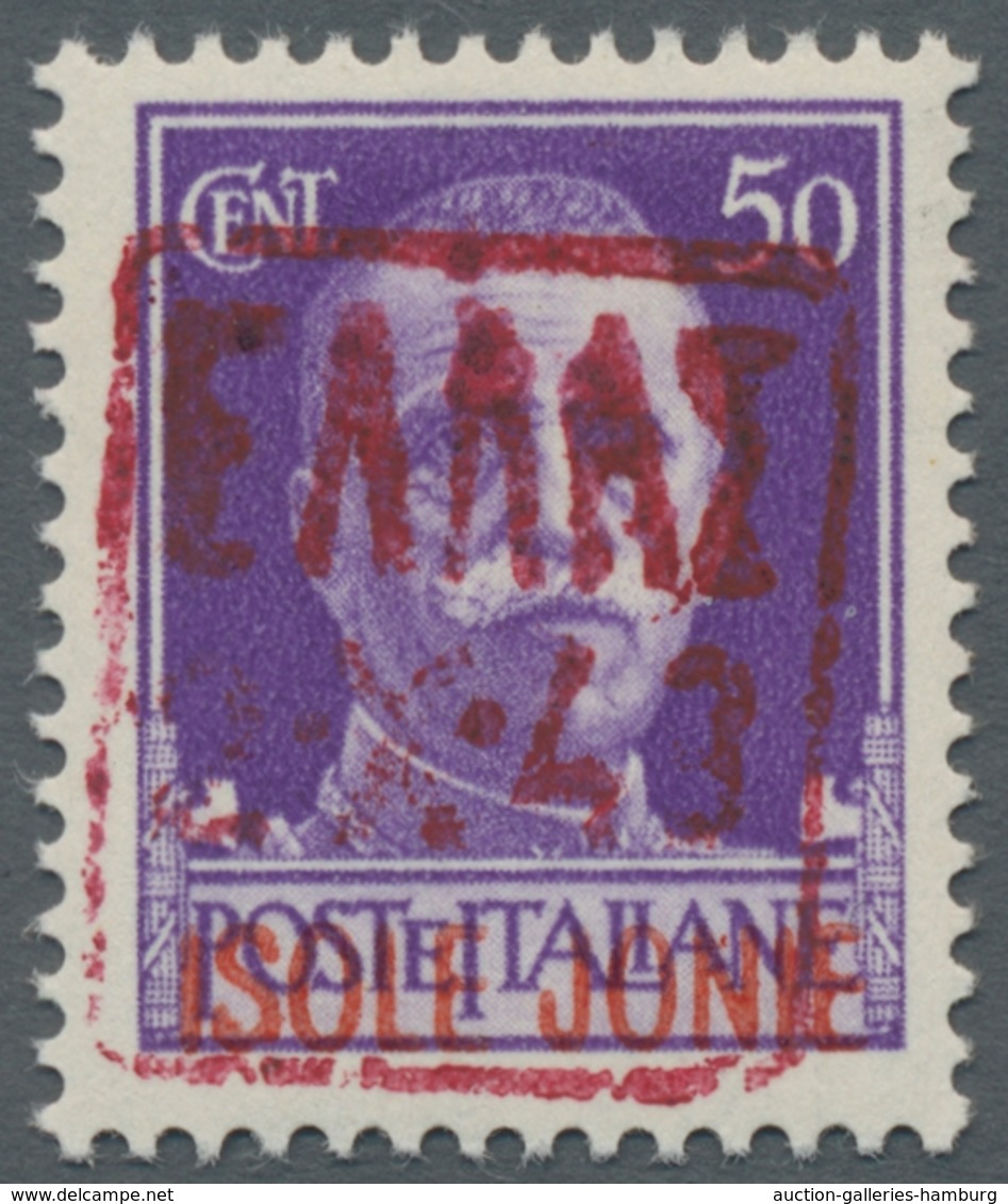 Dt. Besetzung II WK - Zante: 1943, Der Komplette Satz In Beiden Aufdrucktypen, Postfrisch Und In Vor - Besetzungen 1938-45