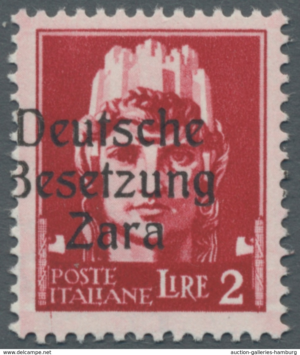 Dt. Besetzung II WK - Zara: 1943, Aufdruckausgabe, Schöne Partie Aus Mi.-Nr. 2-20, Meist Falz, Einig - Besetzungen 1938-45