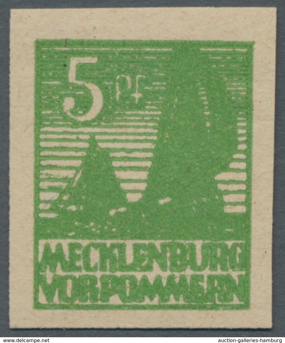 Sowjetische Zone - Mecklenburg-Vorpommern: 1946, "5 Pfg. Schwärzlichgelblichgrün", Postfrischer Wert - Other & Unclassified