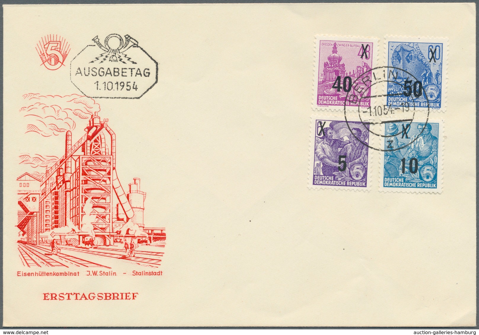 DDR: Überdrucke FDC Komplett, 2 Qualitätsbelege Mit Ersttag Der Seltenen Ausgabe - Unused Stamps