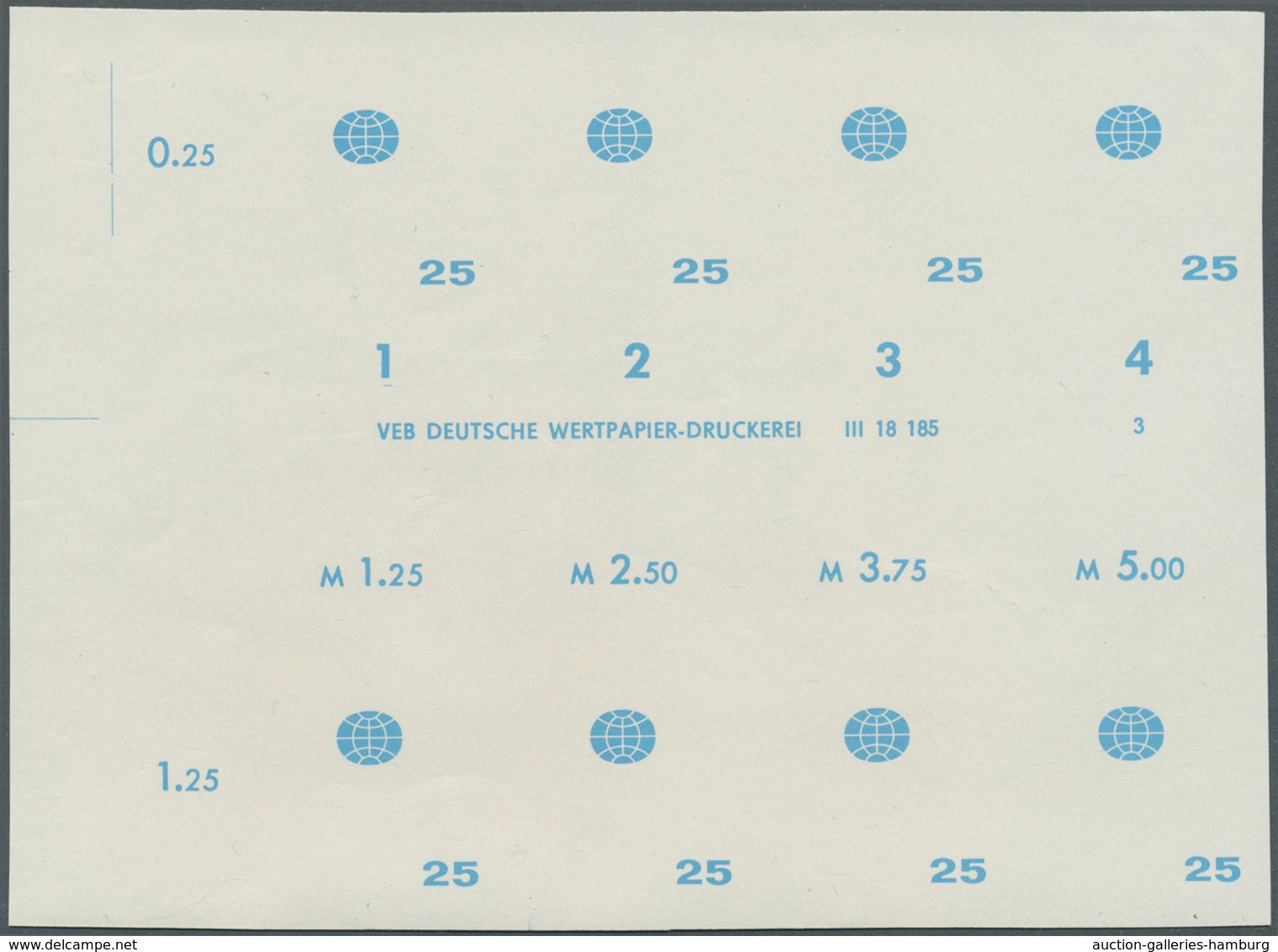 DDR: 1968, Weltfestspiele Der Jugend Und Studenten In Sofia 25 Pf. 'Emblem Der Weltfestspiele' In 6 - Ungebraucht