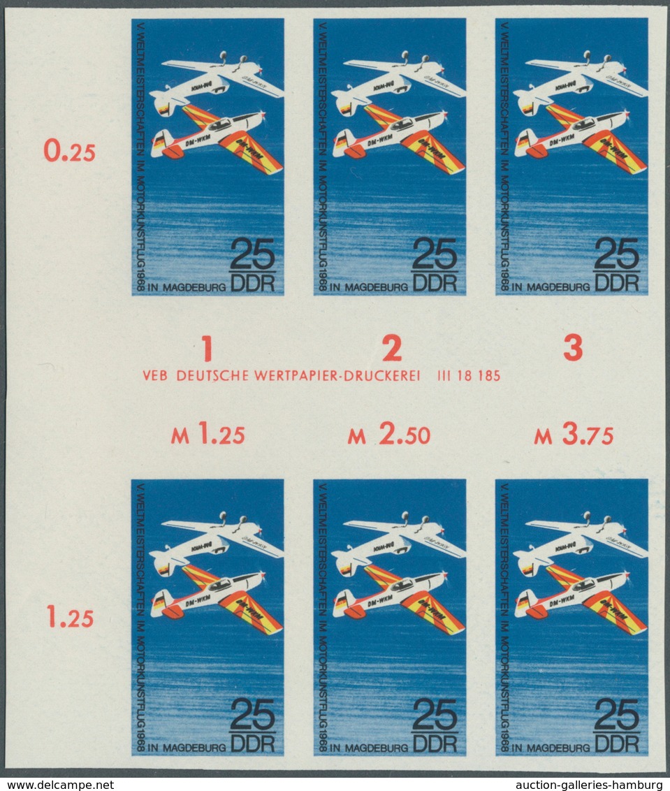 DDR: 1968, Weltmeisterschaften Im Motorkunstflug In Magdeburg 25 Pf. 'Sportflugzeuge Type Trener Bei - Unused Stamps