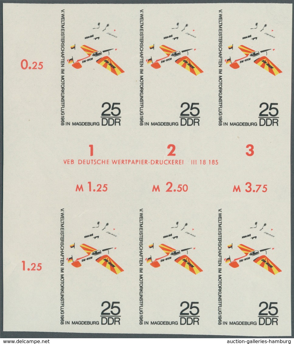 DDR: 1968, Weltmeisterschaften Im Motorkunstflug In Magdeburg 25 Pf. 'Sportflugzeuge Type Trener Bei - Unused Stamps