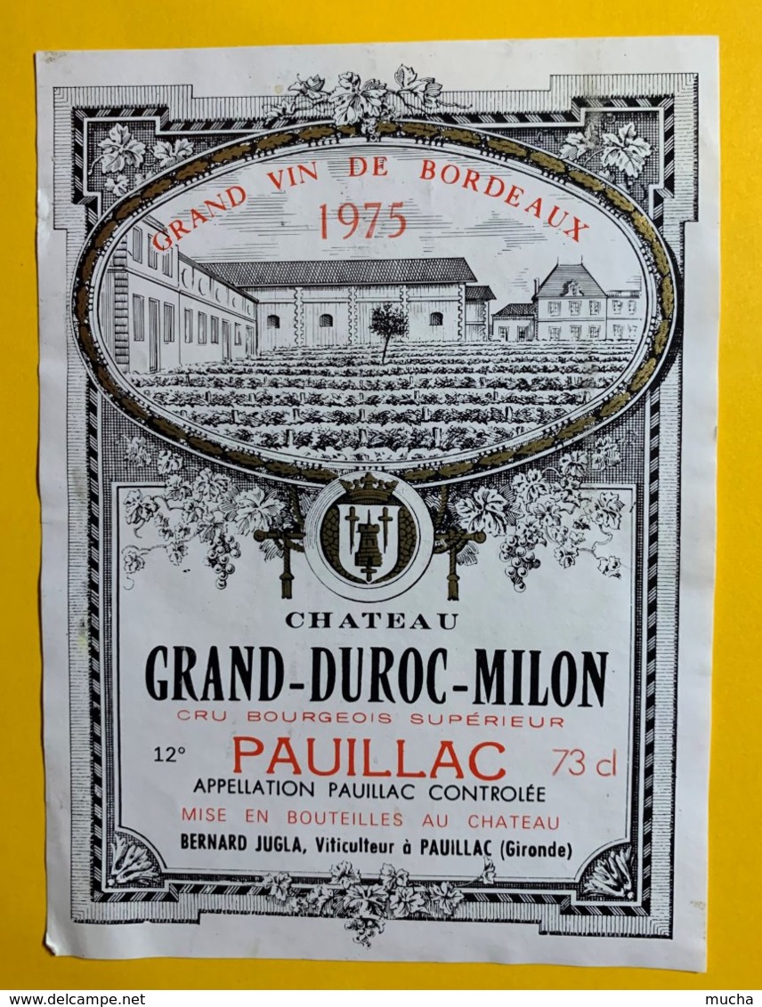 12017 - Château Grand-Duroc-Milon 1975 Pauillac - Bordeaux