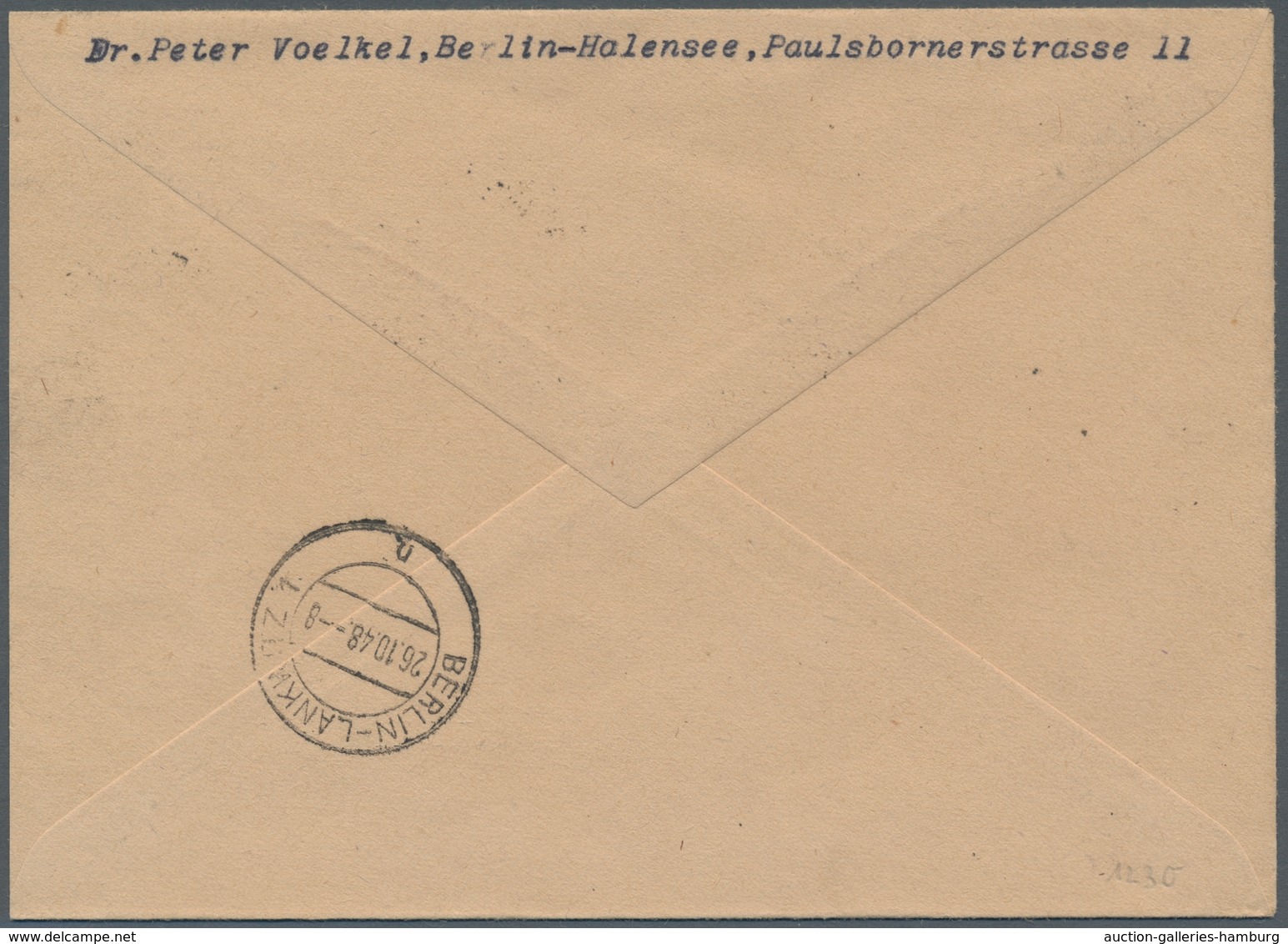 Berlin: 1948, "2 Bis 8 Und 24 Pfg. Schwarzaufdruck", Als Länder-MiF Mit Diversen SBZ-Werten (u.a. Mi - Covers & Documents