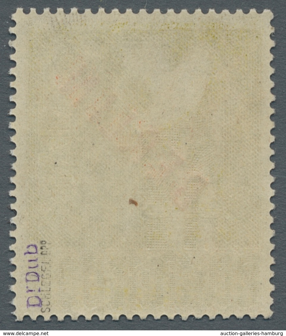 Berlin: 1949; Rotaufdruck 1 M. Tadellos Postfrisch, Geprüft Schlegel; Michelwert 550,--€. - Briefe U. Dokumente