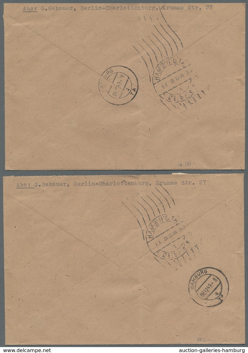 Berlin: 1949, "Stephan" Komplett Auf Vier Briefen In Guter/sehr Guter Erhaltung, Davon Drei Als Eil- - Covers & Documents