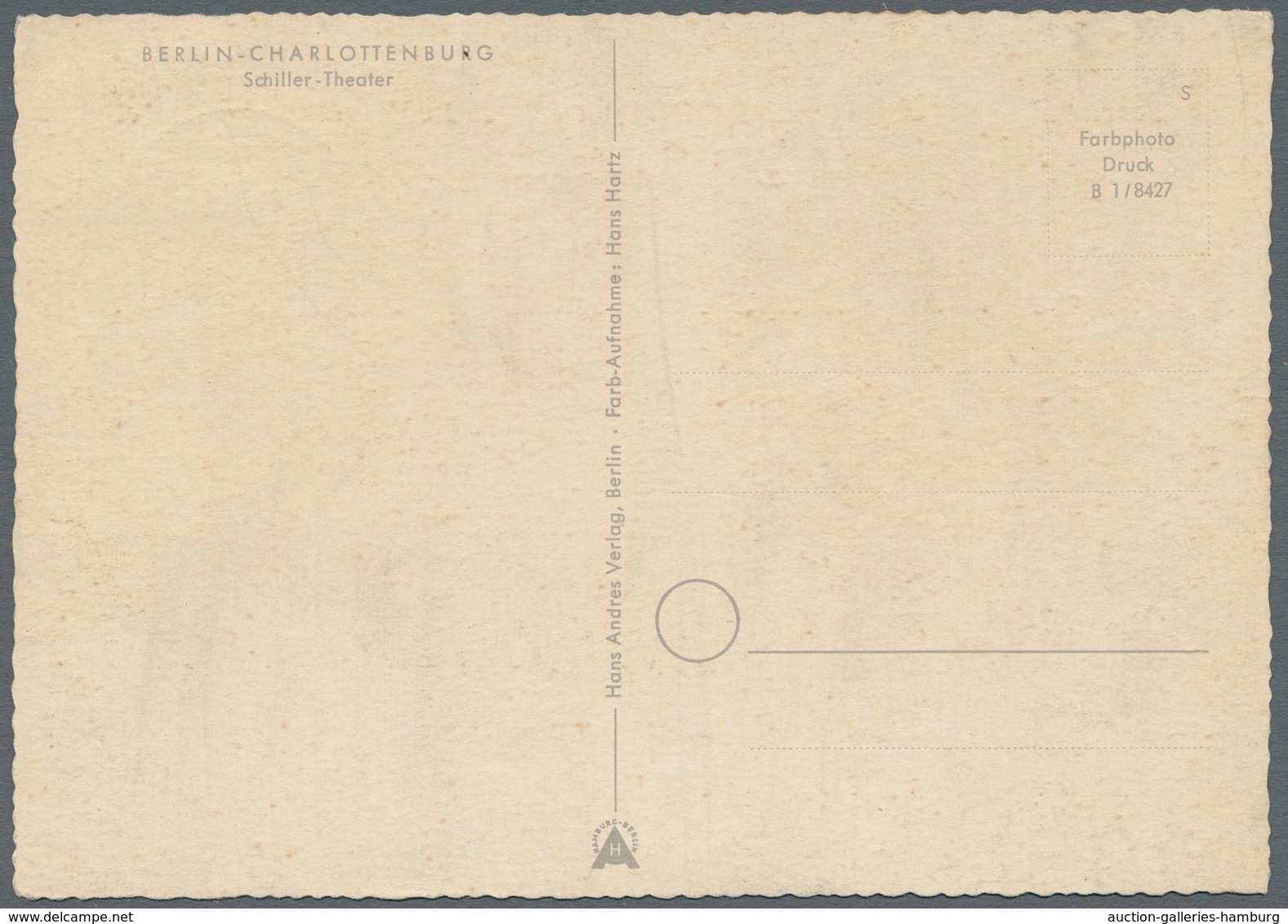 Berlin: 1956, 70 Pfg. Schiller-Theater Auf Ersttags-Maximumkarte, Mi. 450 € - Briefe U. Dokumente