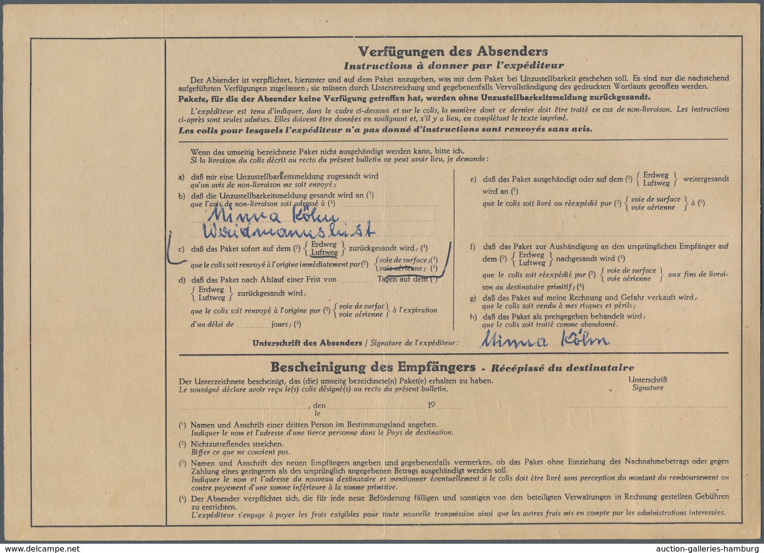 Berlin: 3 DM Stadtbilder 4 St. (dabei Paar) U. 20 Pf. Heuss Medallion Zusammen Auf Übersee-Paketkart - Briefe U. Dokumente