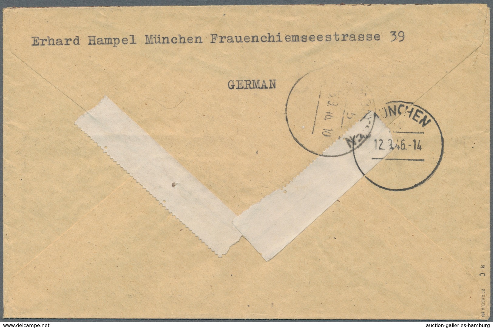 Bizone: 1946, 80 Pf Schwarzviolettultramarin AM-Post, Gez. 11 1/2 : 11, Zusammen Mit All.Besetzung 1 - Sonstige & Ohne Zuordnung