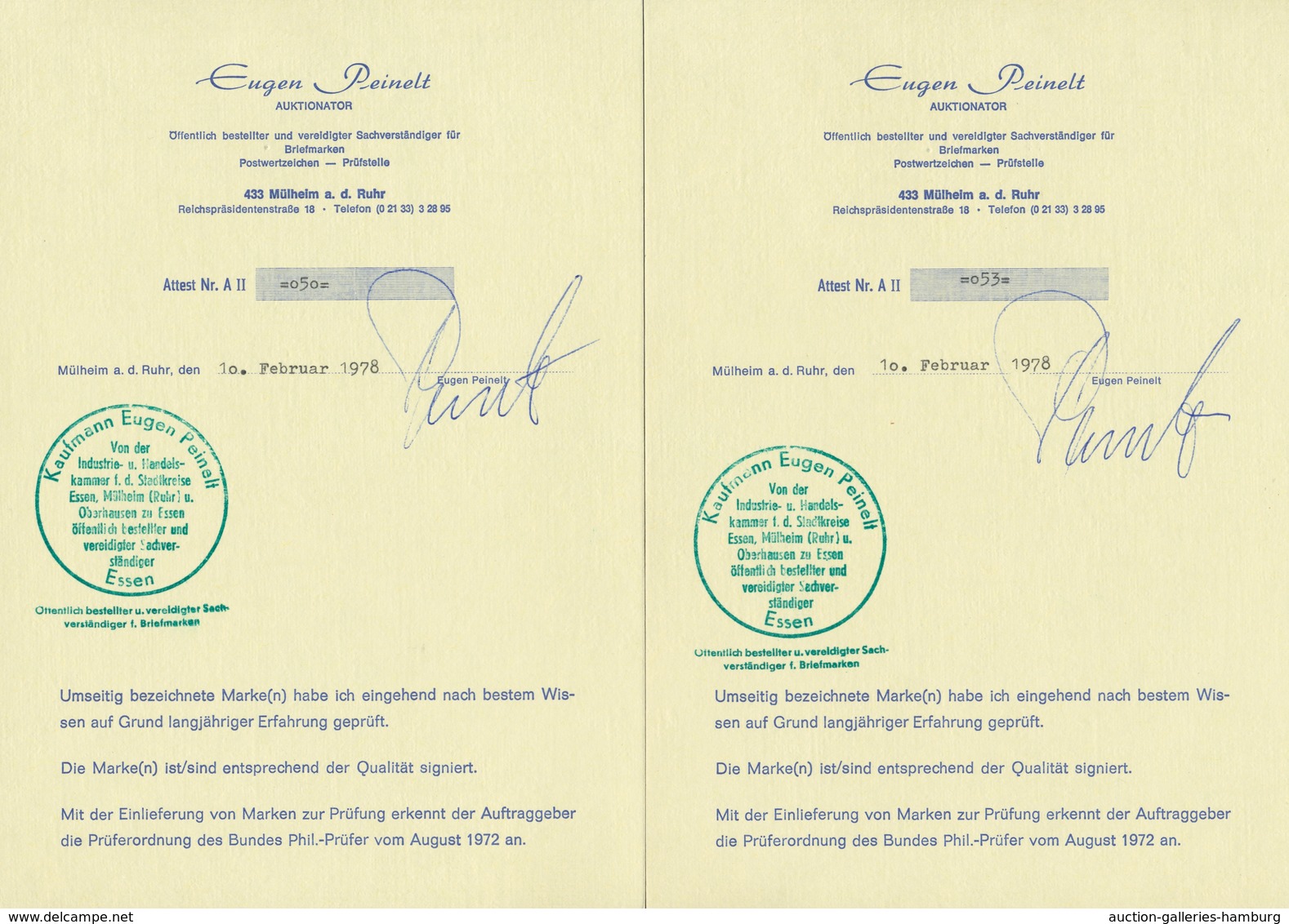 Bundesrepublik Deutschland: 1951, "Posthorn", Postfrischer Satz In Tadelloser Erhaltung, Sehr Gute Z - Used Stamps