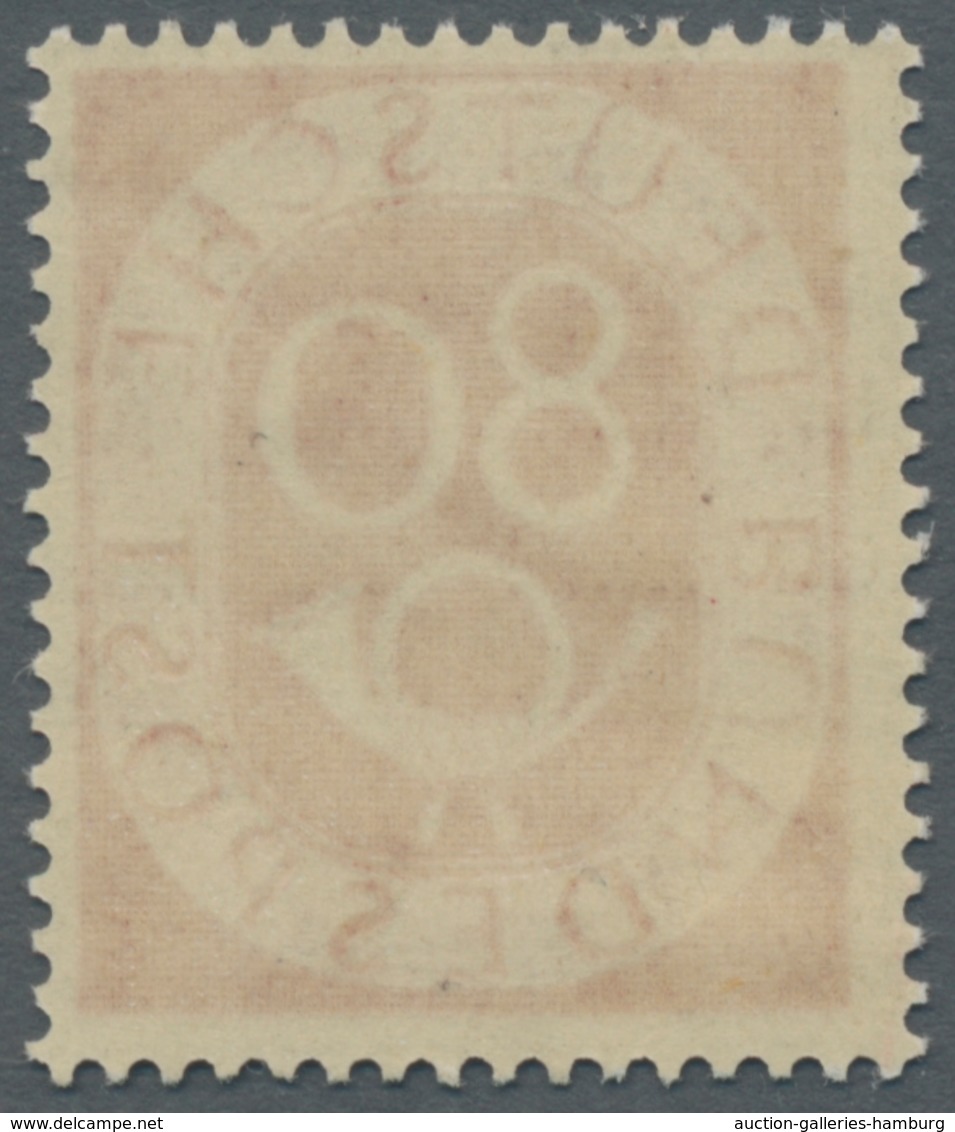 Bundesrepublik Deutschland: 1951 Postfrischer Kplt. Posthornsatz Gepr. Schlegel BPP, Die Drei Hauptw - Used Stamps