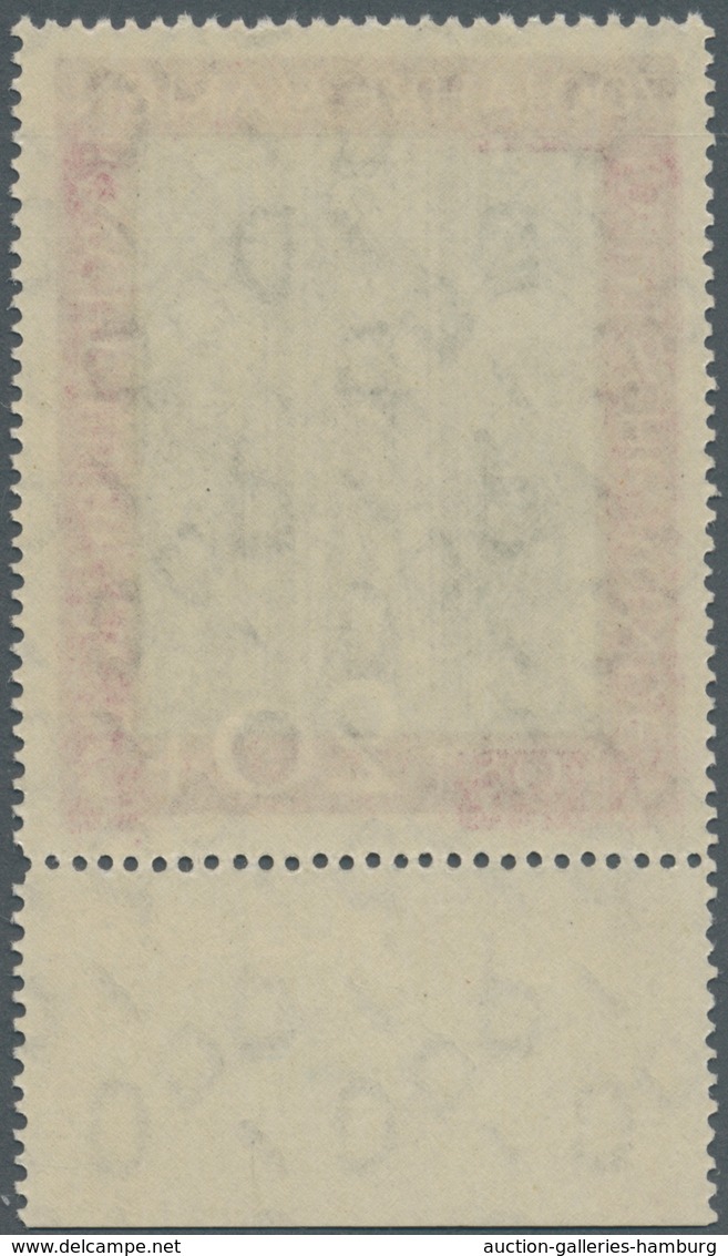 Bundesrepublik Deutschland: 1951, Marienkirche 20+5 Pfg. Mit Seltenem Plattenfehler I "Sprung Im Mit - Used Stamps