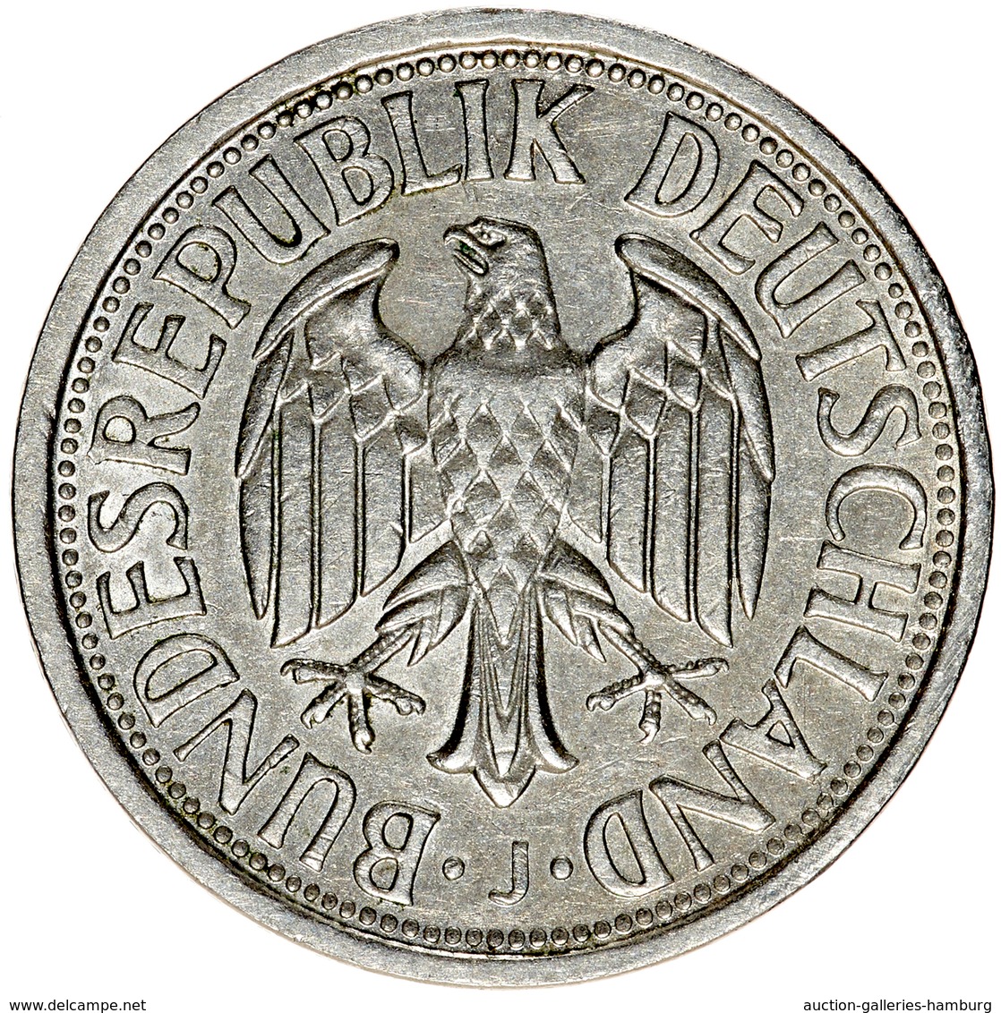 Bundesrepublik Deutschland 1948-2001: 1951, 2 Mark Kursmünze, Jeweils Aus Den Prägestätten D, F, G U - Other & Unclassified