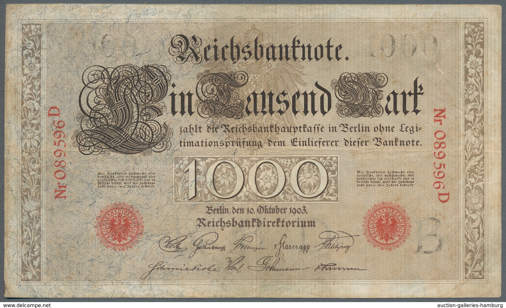 Deutschland - Deutsches Reich bis 1945: 1898-1985, Sammlung von etwa 230 Banknoten welche überwiegen