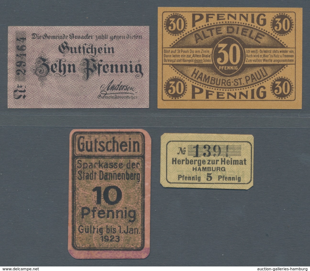 Deutschland - Notgeld: 1917-1923, Sammlung von etwa 350 Notgeldscheinen aus ganz Deutschland in eine