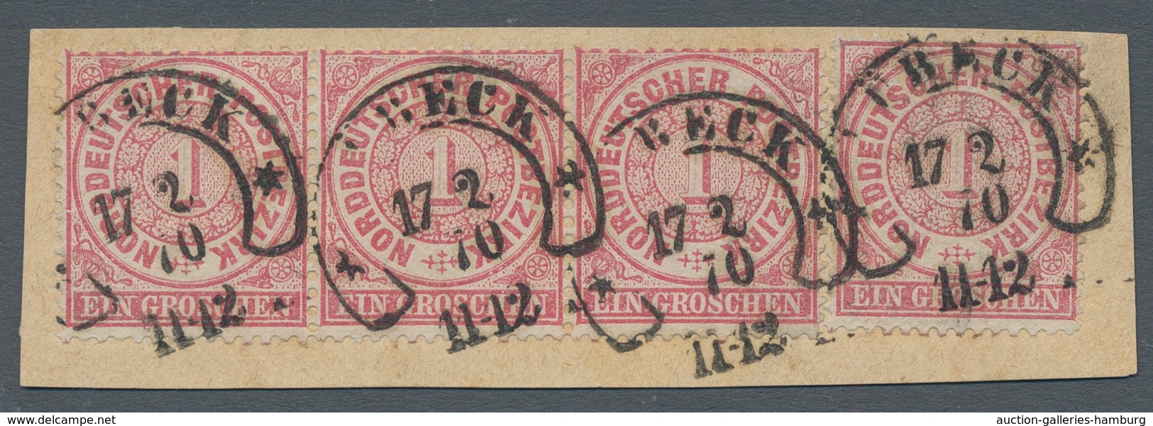 Nachlässe: HUFEISENSTEMPEL 1867 – 1875 (ca.): Hübsche Sammlung Mit Ca. 375 Marken Oder Briefstücken - Lots & Kiloware (mixtures) - Min. 1000 Stamps