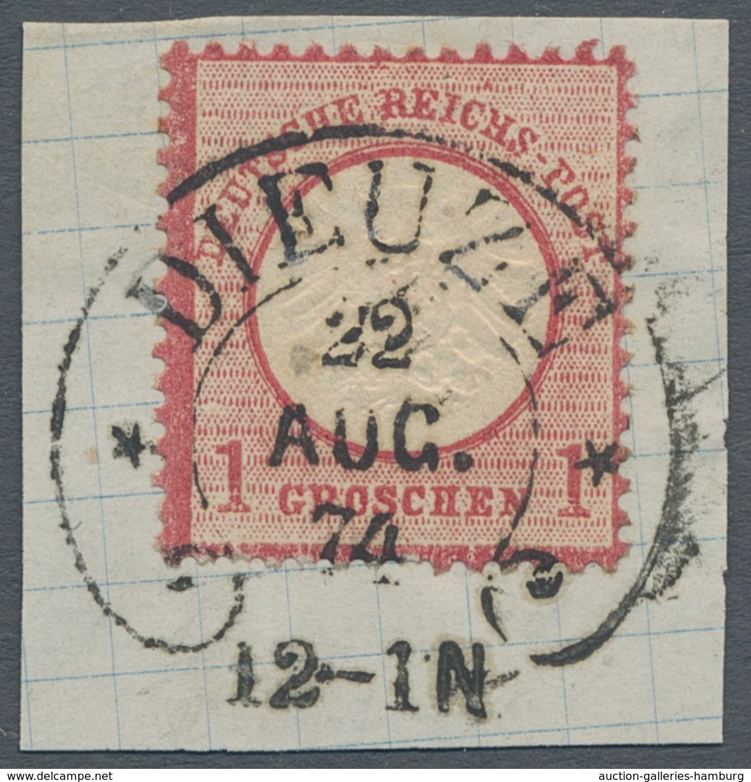 Nachlässe: HUFEISENSTEMPEL 1867 – 1875 (ca.): Hübsche Sammlung mit ca. 375 Marken oder Briefstücken